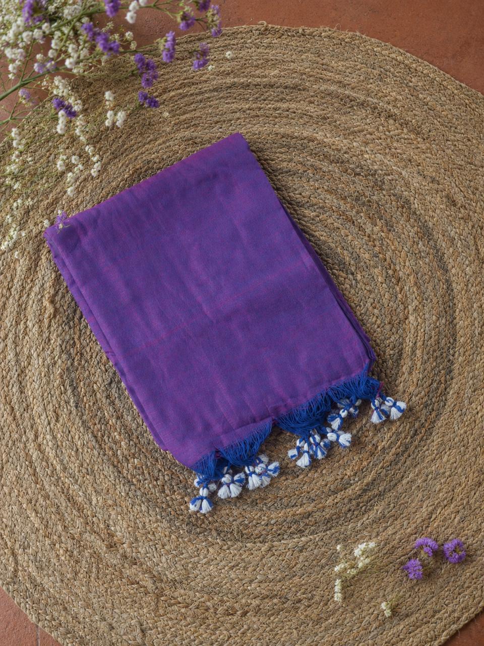 Red Tassel Saree